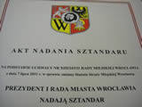 akt nadania sztandaru